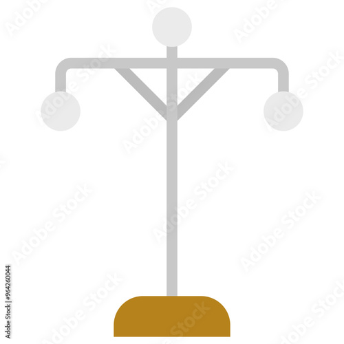 light poles flat icon