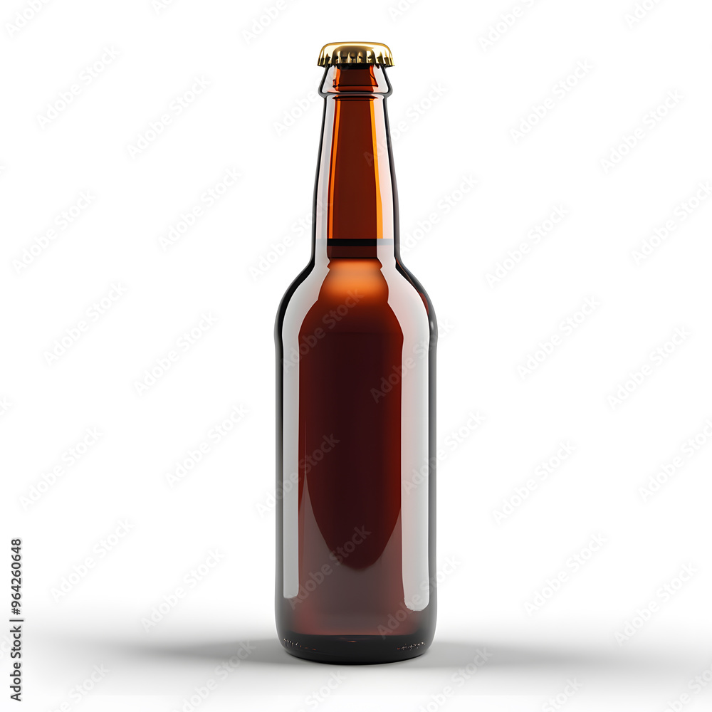 Beer bottle mock up, isolated on transparent background Beer bottle mock up, isolated on transparent background