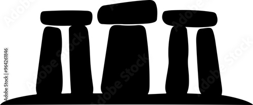 Silhouette of Ancient Monoliths at Stonehenge