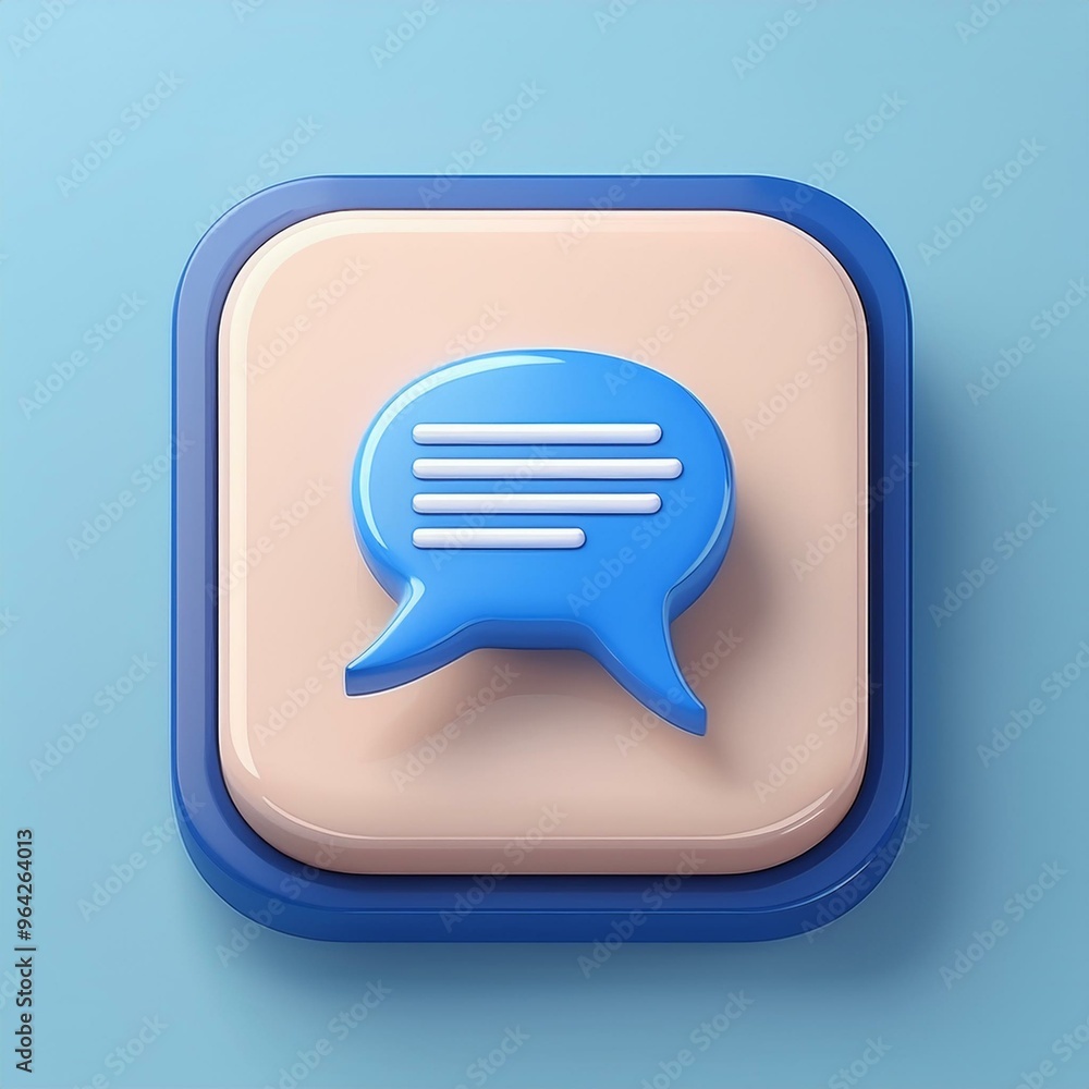 Fototapeta premium bubble icon, message, illustration, balloon, design, discussion, 