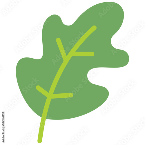 arugula flat icon