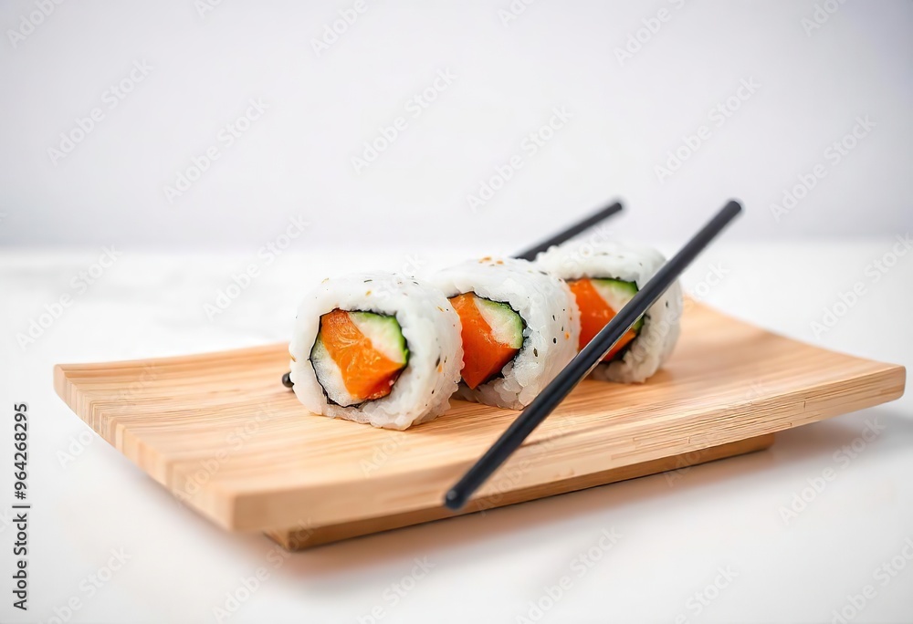 sushi with chopsticks sushi with chopsticks