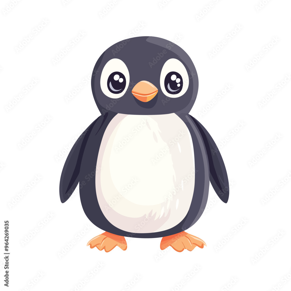 penguin on the snow penguin on the snow