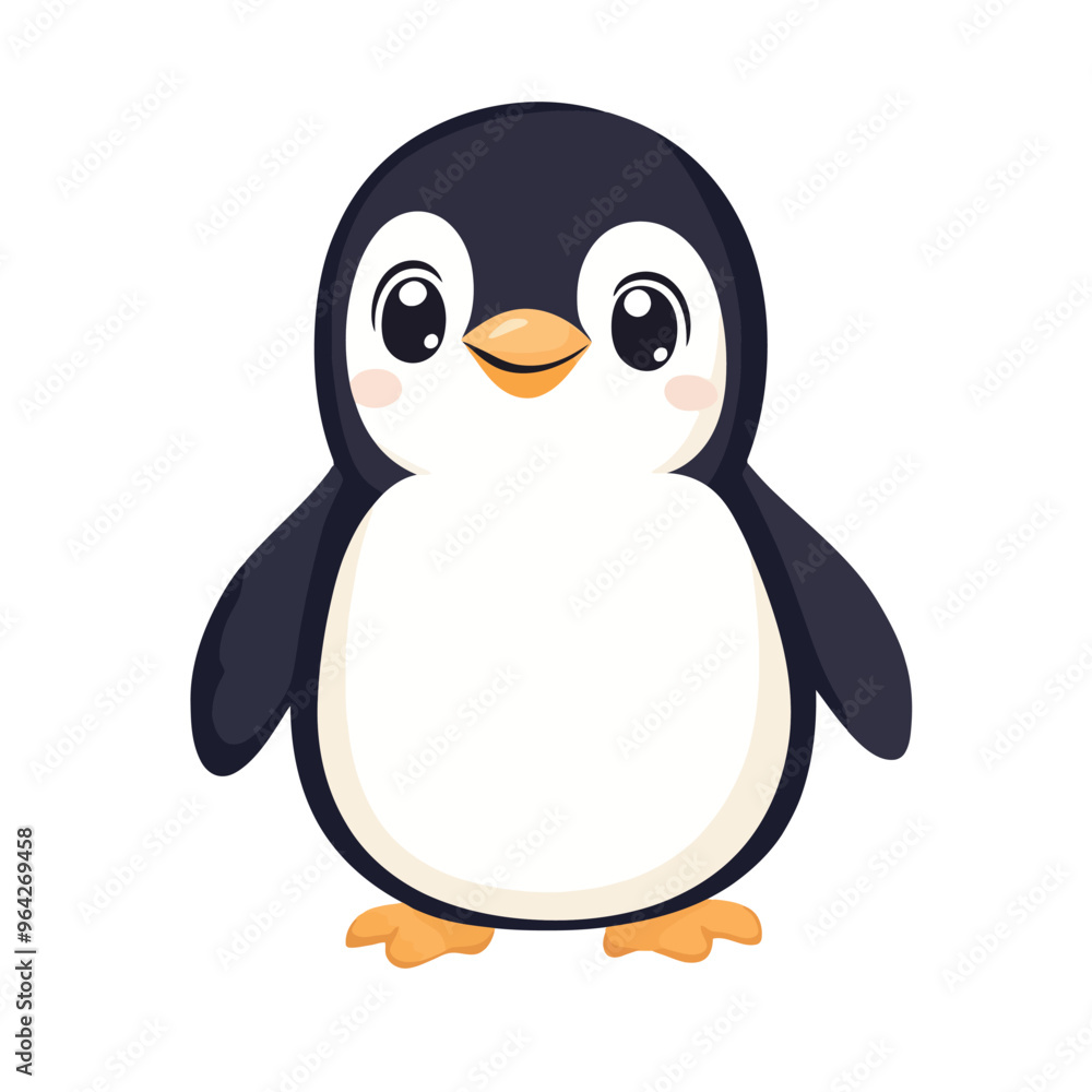penguin on the snow penguin on the snow