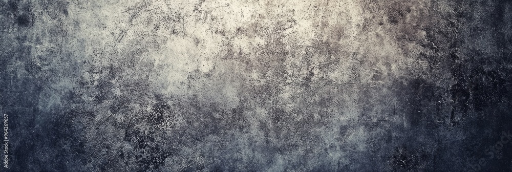 Fototapeta premium The surface features a rough, mottled texture in various shades of gray, suitable for artistic projects or architectural designs