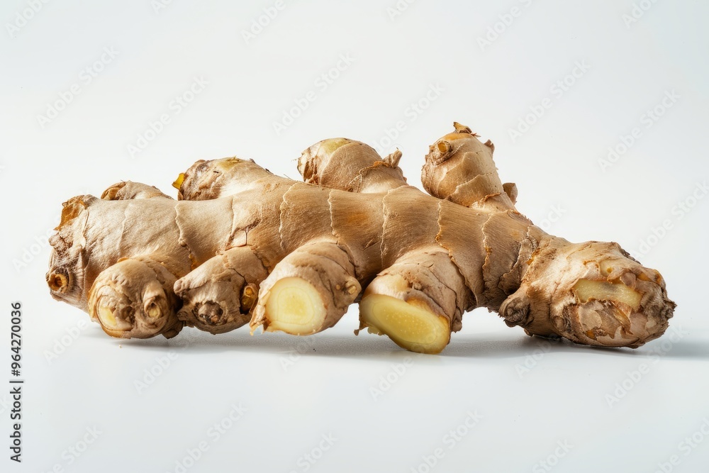 A fresh Ginger isolated on white A fresh Ginger isolated on white