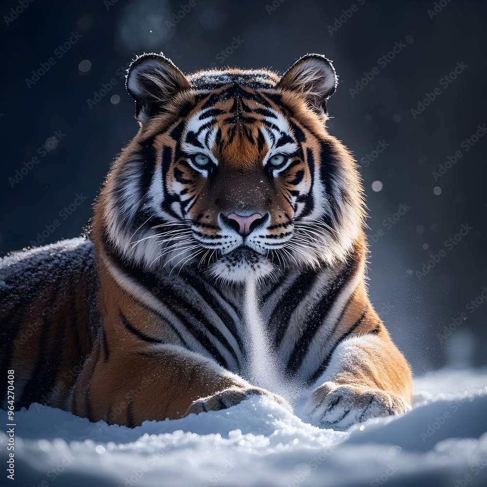 Majestic Siberian Tiger Resting in the Snowy Z7 II Capturing Its Icy Breath and Soft Sunlight Majestic Siberian Tiger Resting in the Snowy Z7 II Capturing Its Icy Breath and Soft Sunlight