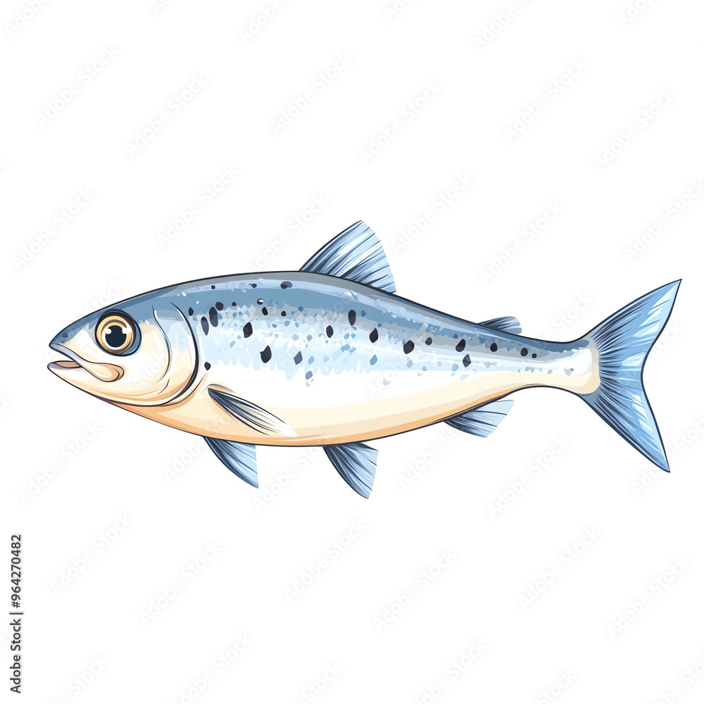 Illustration of a colorful fish Illustration of a colorful fish