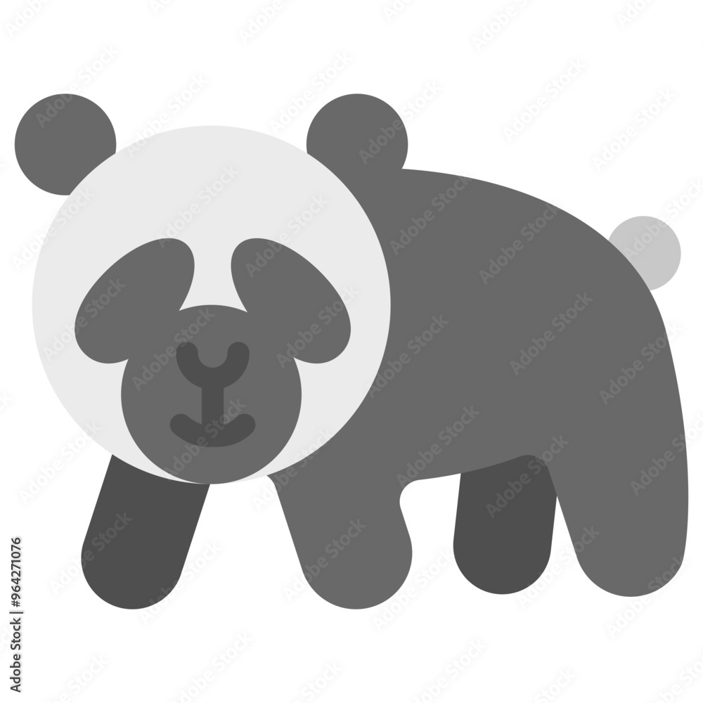 panda flat icon panda flat icon