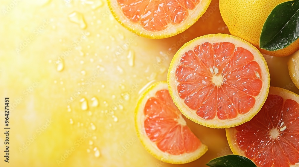 Grapefruit background with copyspace Grapefruit background with copyspace