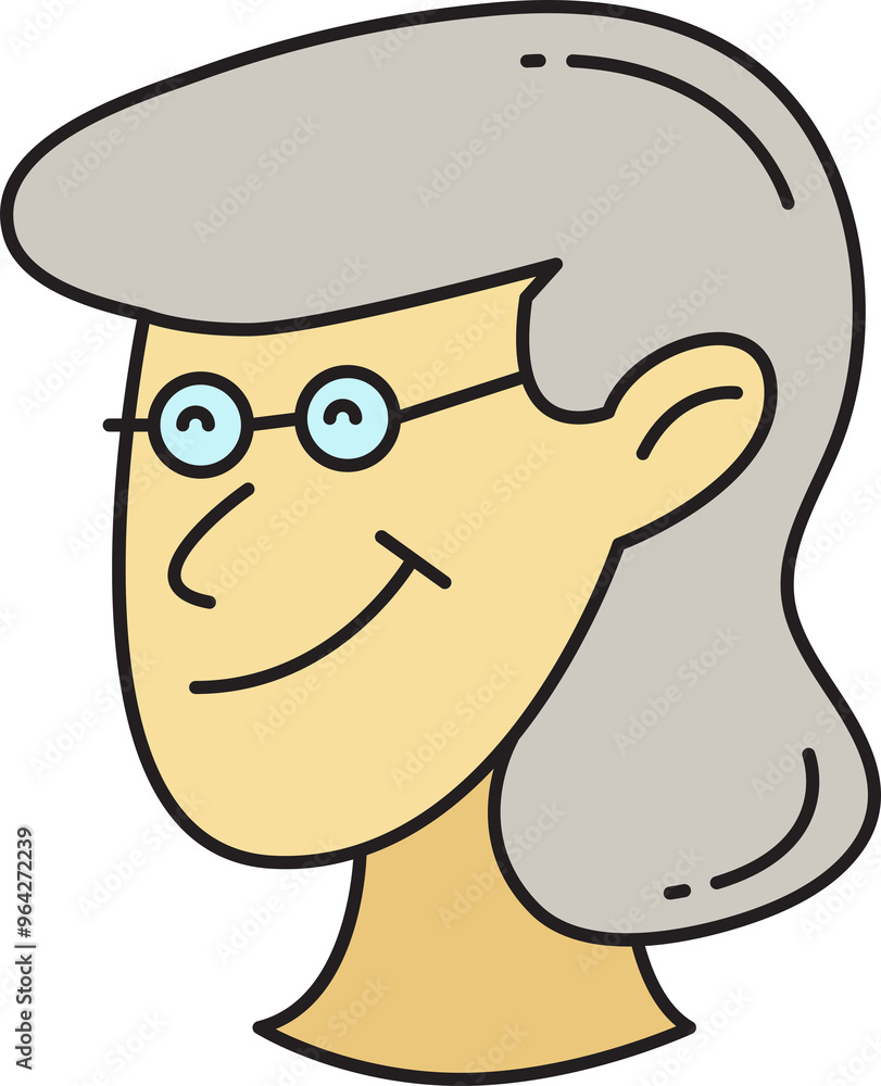 Girl Face Character Illustration Girl Face Character Illustration