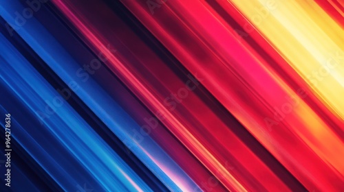 Abstract Diagonal Lines in Vivid Colors