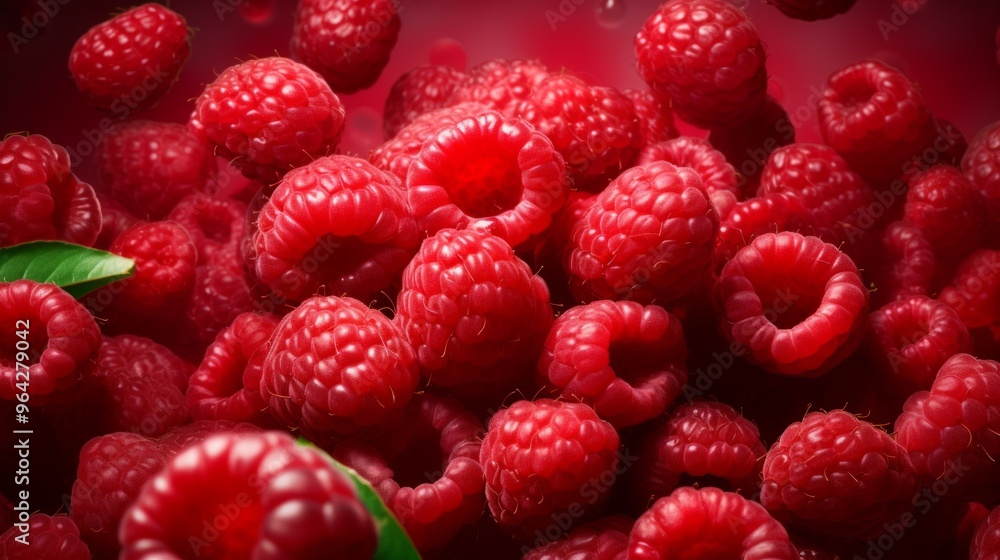 Lots of fresh raspberries. ai generated art image Lots of fresh raspberries. ai generated art image