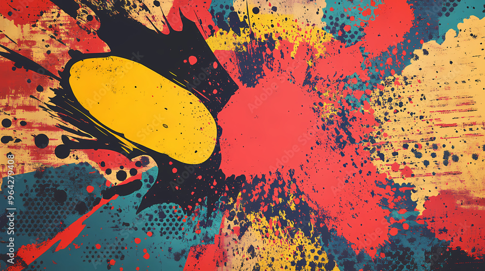 Comic magazine texture, old comic book texture dotted - generative ai