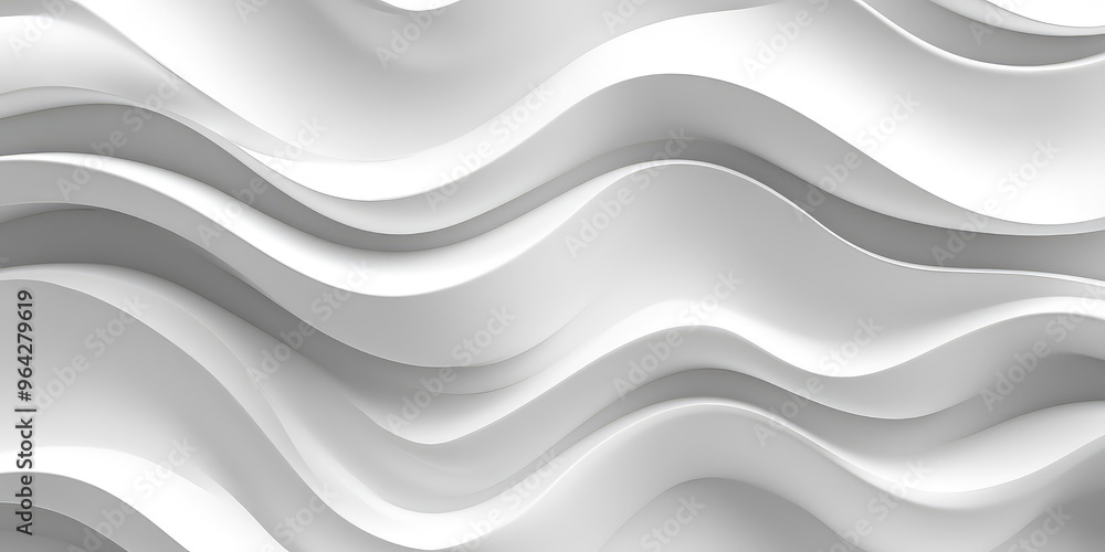 Wavy 3d style white Shapes Background with copy space and glow. Minimalistic modern backing for web presentation banner Wavy 3d style white Shapes Background with copy space and glow. Minimalistic modern backing for web presentation banner