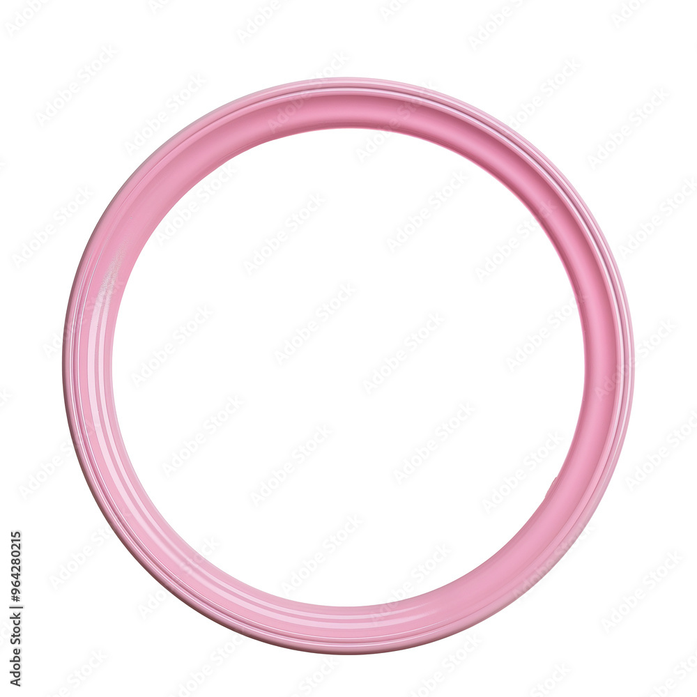 Round pink frame for a painting or photo Round pink frame for a painting or photo
