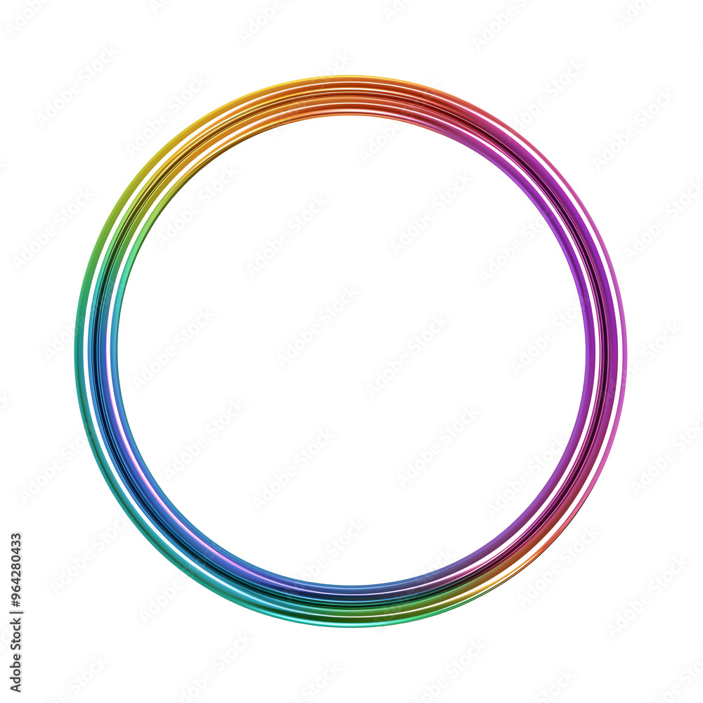 Round rainbow frame for a painting or photo Round rainbow frame for a painting or photo
