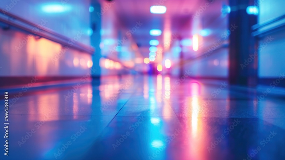 Abstract blurred background of the hospital, promotion medical Abstract blurred background of the hospital, promotion medical