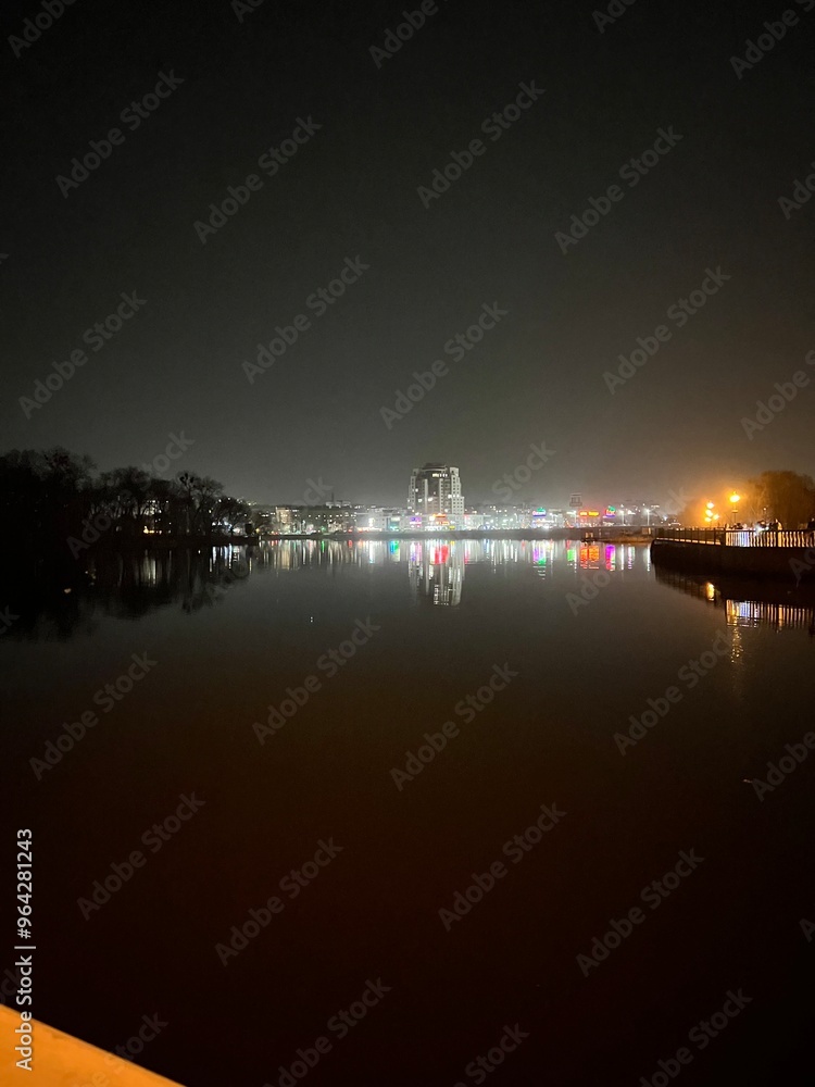 night view of the river night view of the river
