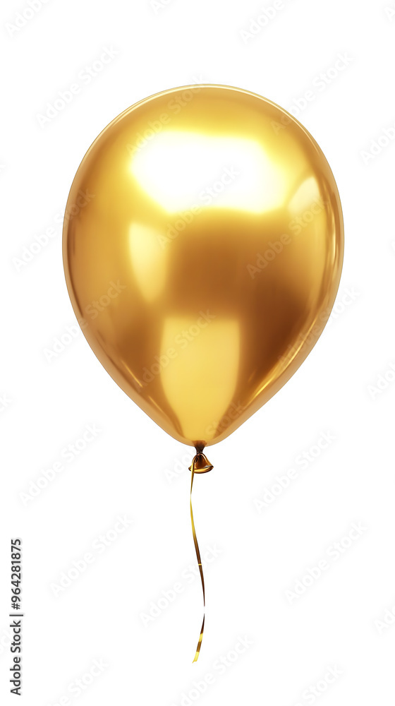 Gold balloon isolated on white background
Gold balloon isolated on white background