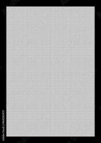 A grid of dots with a separate border and a transparent background