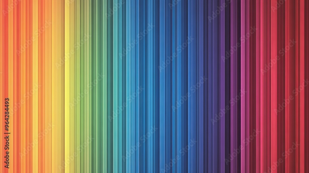 Obraz premium Abstract Rainbow Colored Vertical Stripes Background