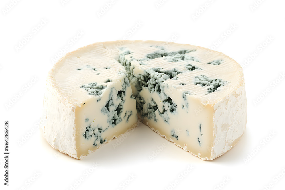 Blue cheese dor blue or roquefort isolated on white background Blue cheese dor blue or roquefort isolated on white background