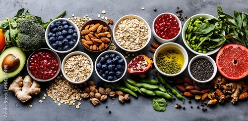 Vibrant Array of Nutrient-Packed Foods for Healthy Living