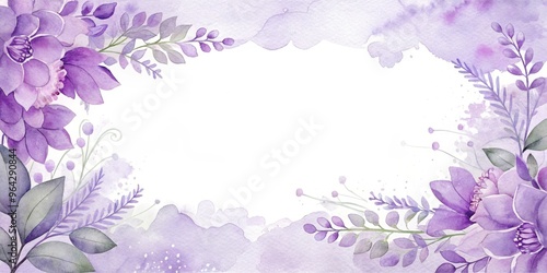 lilac frame illustration 