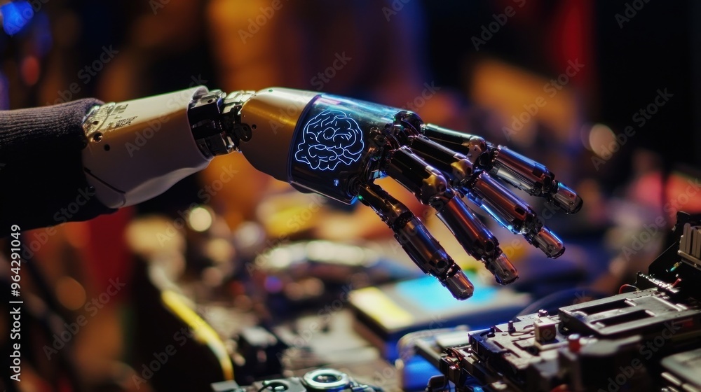 Fototapeta premium Close-up of a Robotic Hand