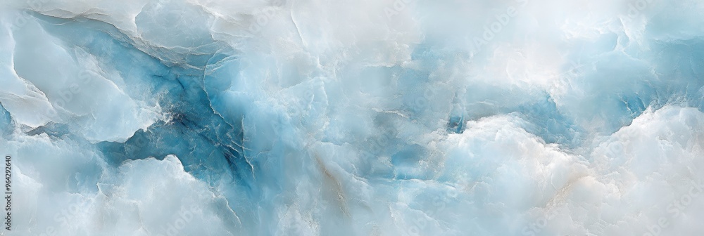 A tranquil blend of blue and white clouds creates a calming atmosphere in a bright sky A tranquil blend of blue and white clouds creates a calming atmosphere in a bright sky