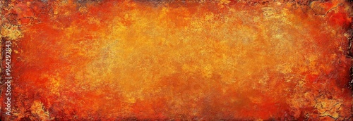 An abstract design showcases a rich gradient of orange and gold tones, creating a warm and energizing atmosphere perfect for modern decor