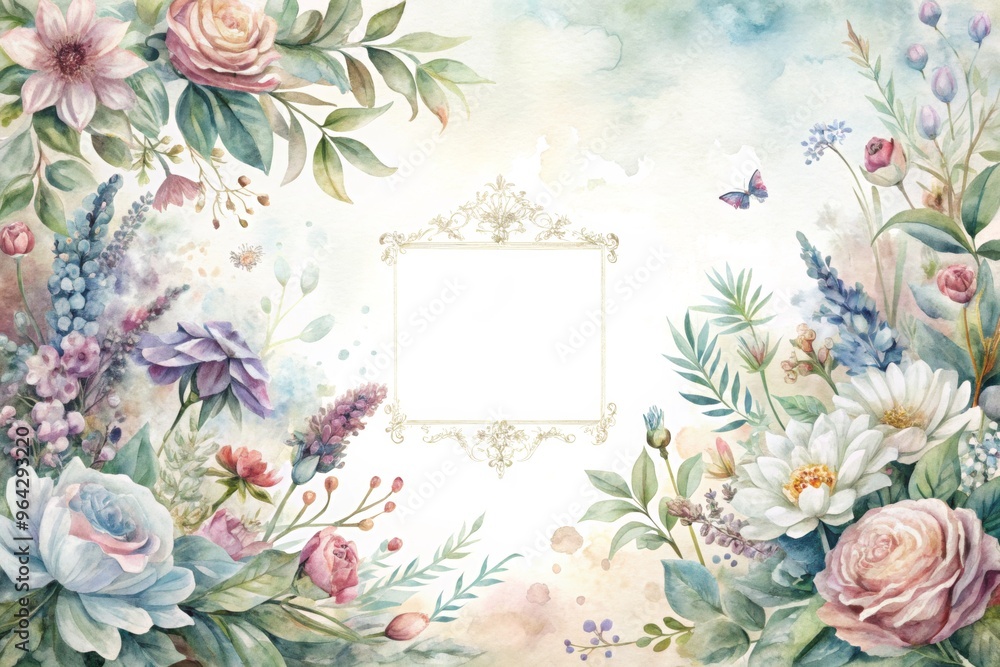 Fototapeta premium Tender wedding card template