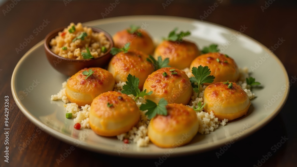 Delicious Baked Dumplings with Couscous Delicious Baked Dumplings with Couscous