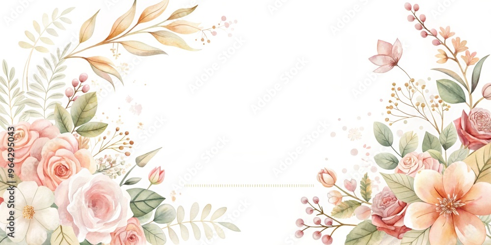 frame with flowers frame with flowers