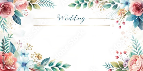 Wedding card, template 