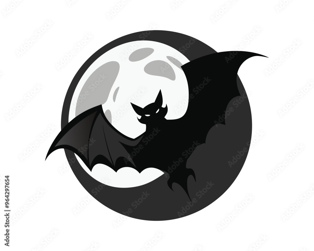 Cute Cartoon Bats Vector Illustration for Halloween Cute Cartoon Bats Vector Illustration for Halloween