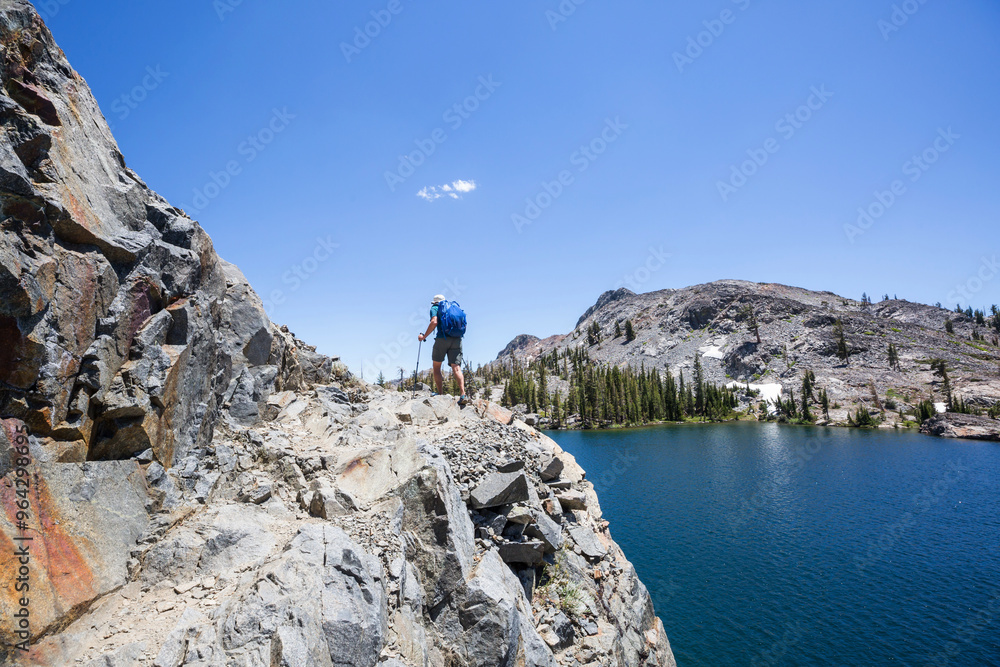Naklejka premium Summer hike
