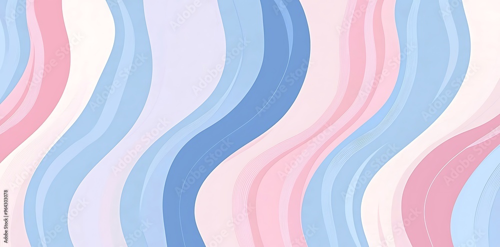 Wavy Pastel Patterns: Soft Blues and Pinks in Flowing Design Wavy Pastel Patterns: Soft Blues and Pinks in Flowing Design
