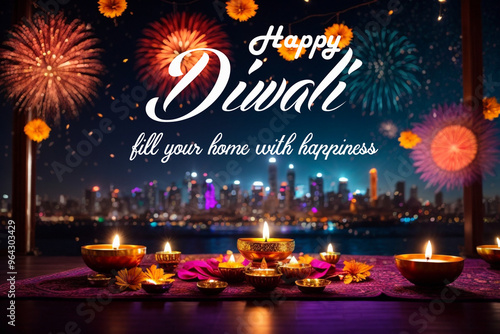 Diwali social media post design photo