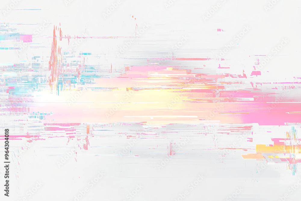 Digital Glitch Effect on Transparent Background Digital Glitch Effect on Transparent Background