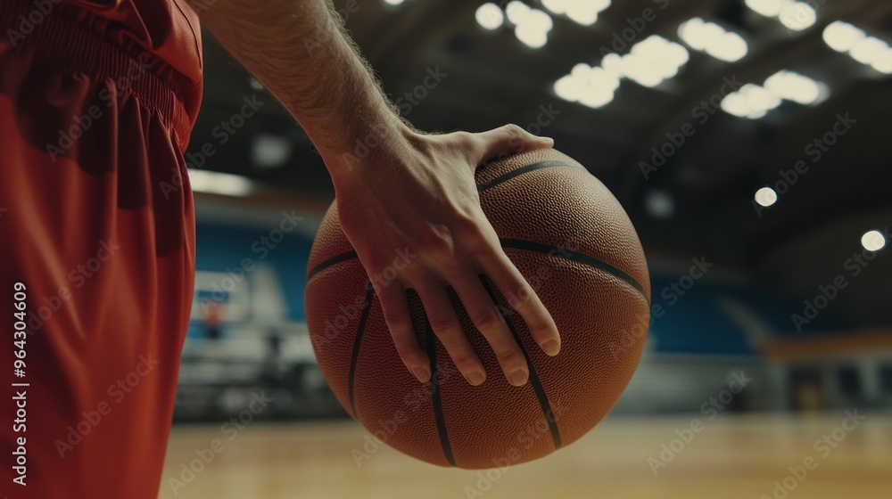 Basketball Player Holding Ball Basketball Player Holding Ball