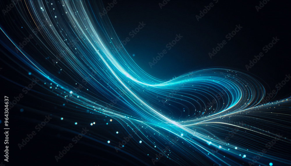 Abstract lines blue and white, luminous of light flowing curve, combining electric blue and subtle white colors Abstract lines blue and white, luminous of light flowing curve, combining electric blue and subtle white colors