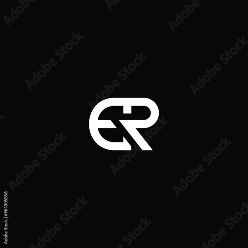 Free Download ER or RE abstract letter outstanding professional business awesome artistic branding company different colors illustration logo design. - GFXLoad