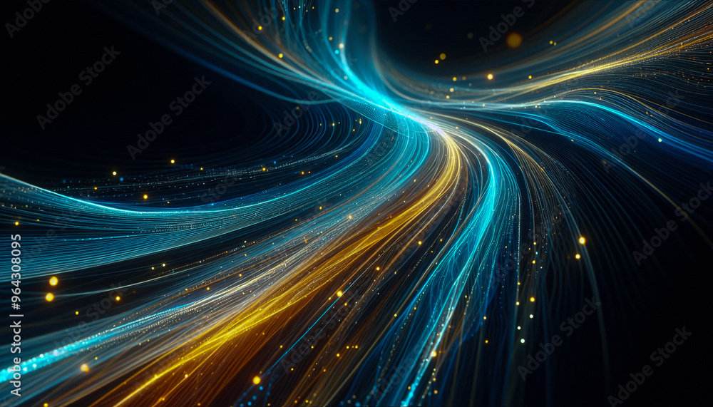Abstract lines blue and white, luminous of light flowing curve, combining electric blue and subtle white colors Abstract lines blue and white, luminous of light flowing curve, combining electric blue and subtle white colors