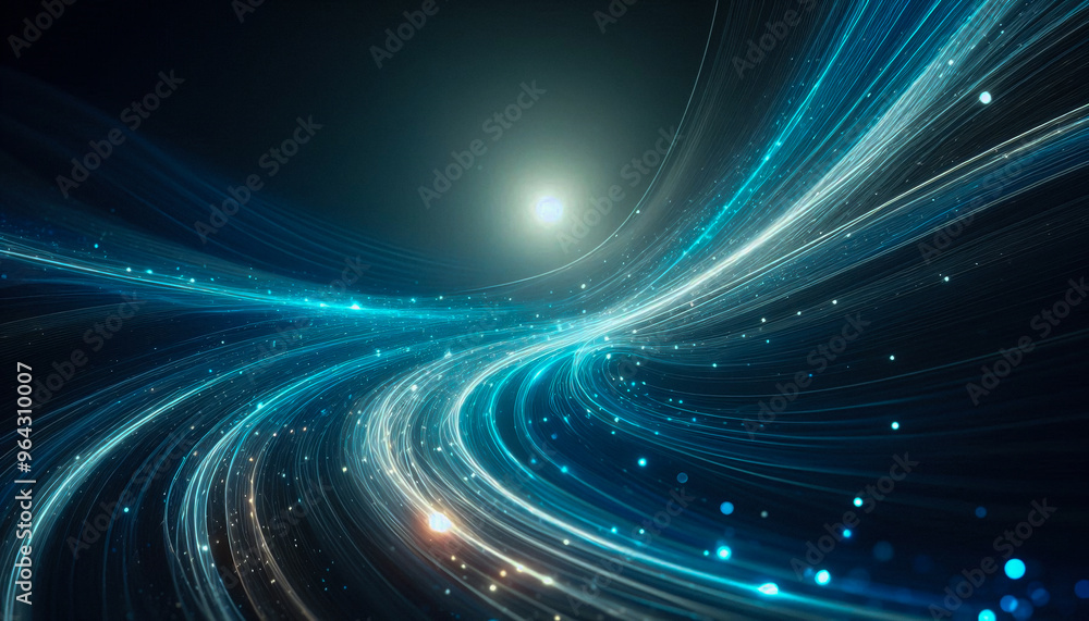 Abstract lines blue and white, luminous of light flowing curve, combining electric blue and subtle white colors Abstract lines blue and white, luminous of light flowing curve, combining electric blue and subtle white colors