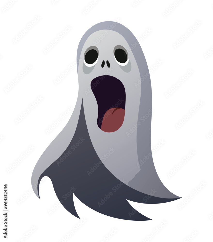 Spooky ghosts Vector Illustration for Halloween Spooky ghosts Vector Illustration for Halloween