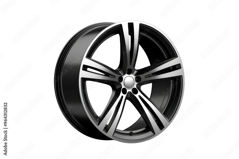 A stunning alloy wheel stands prominently with a polished surface and striking spoke pattern, highlighting contemporary automotive design artistry. A stunning alloy wheel stands prominently with a polished surface and striking spoke pattern, highlighting contemporary automotive design artistry.
