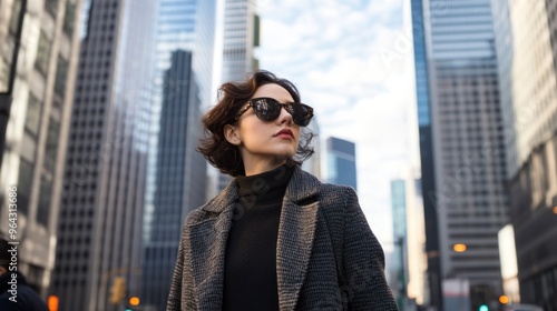 Stylish Woman in City