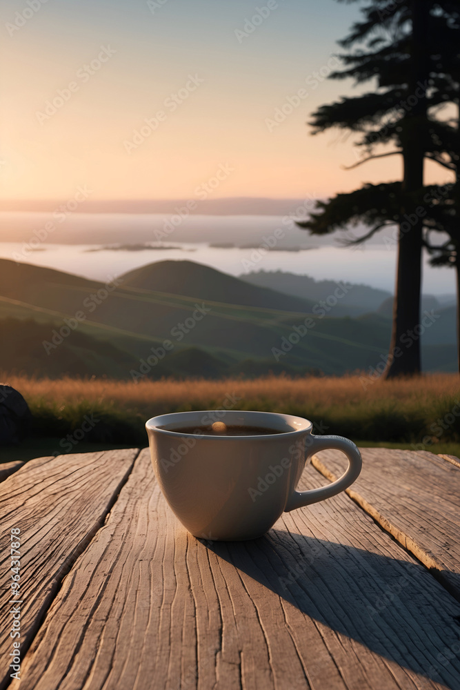 cup of coffee on sunset cup of coffee on sunset
